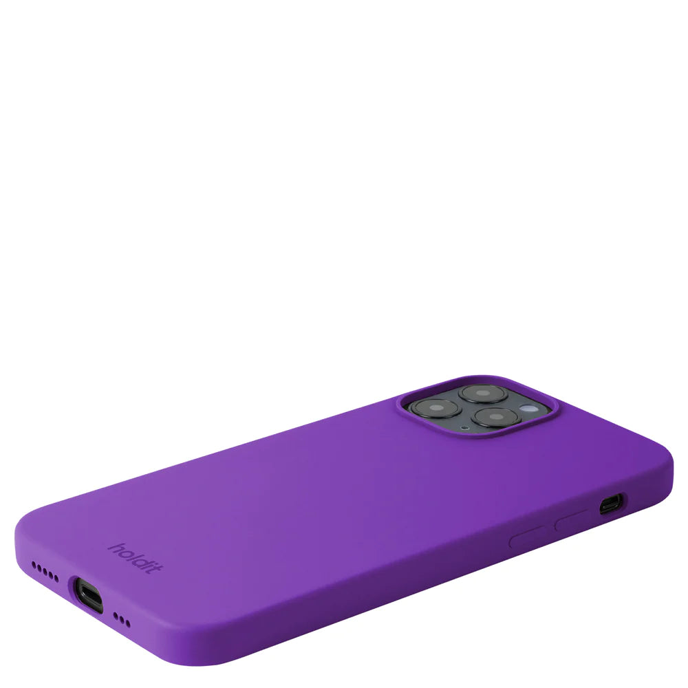 Holdit Silicone Case - iPhone 12 Pro MAX - Bright purple