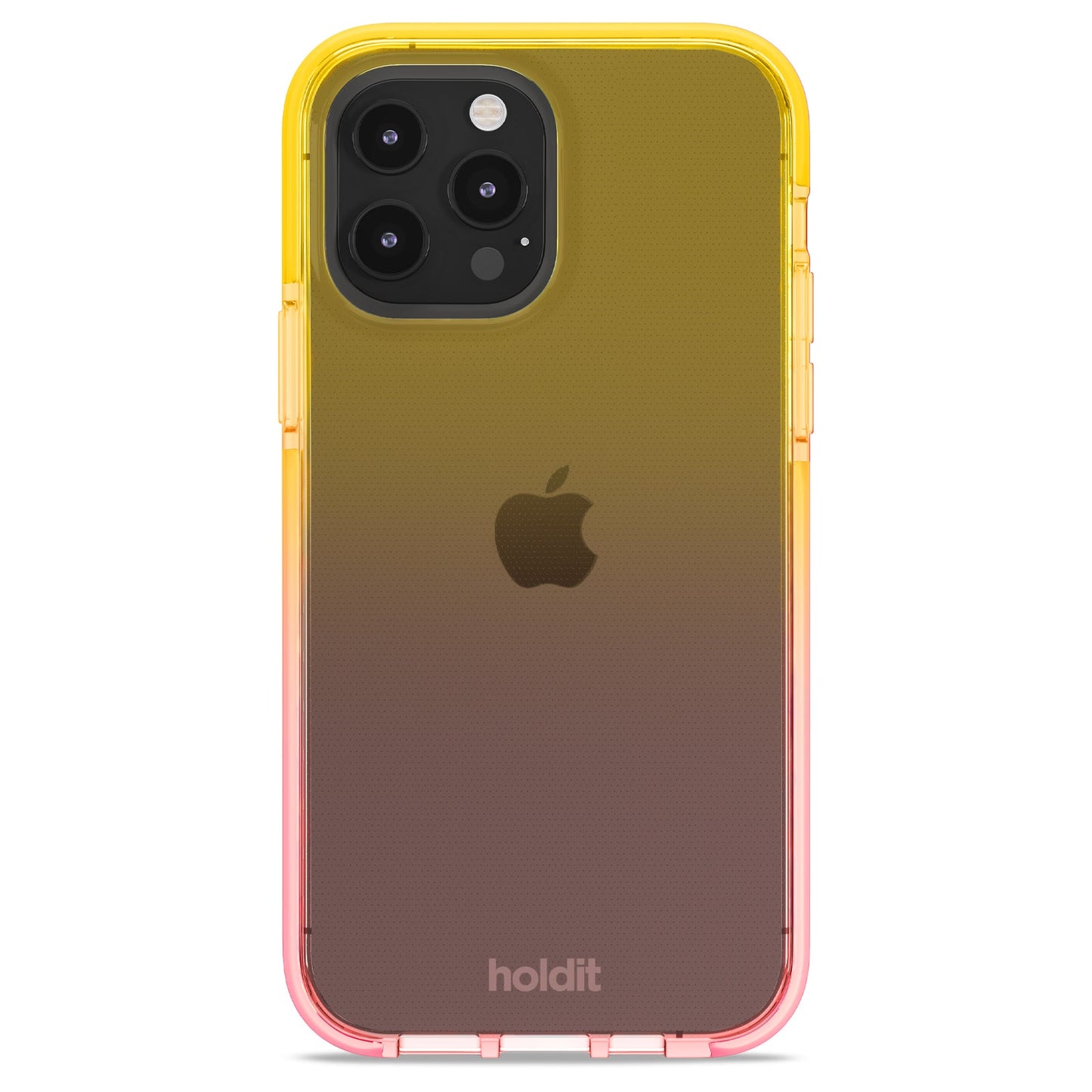Seethru Case - iPhone 12 / 12 Pro - Bright Pink / Orange Juice