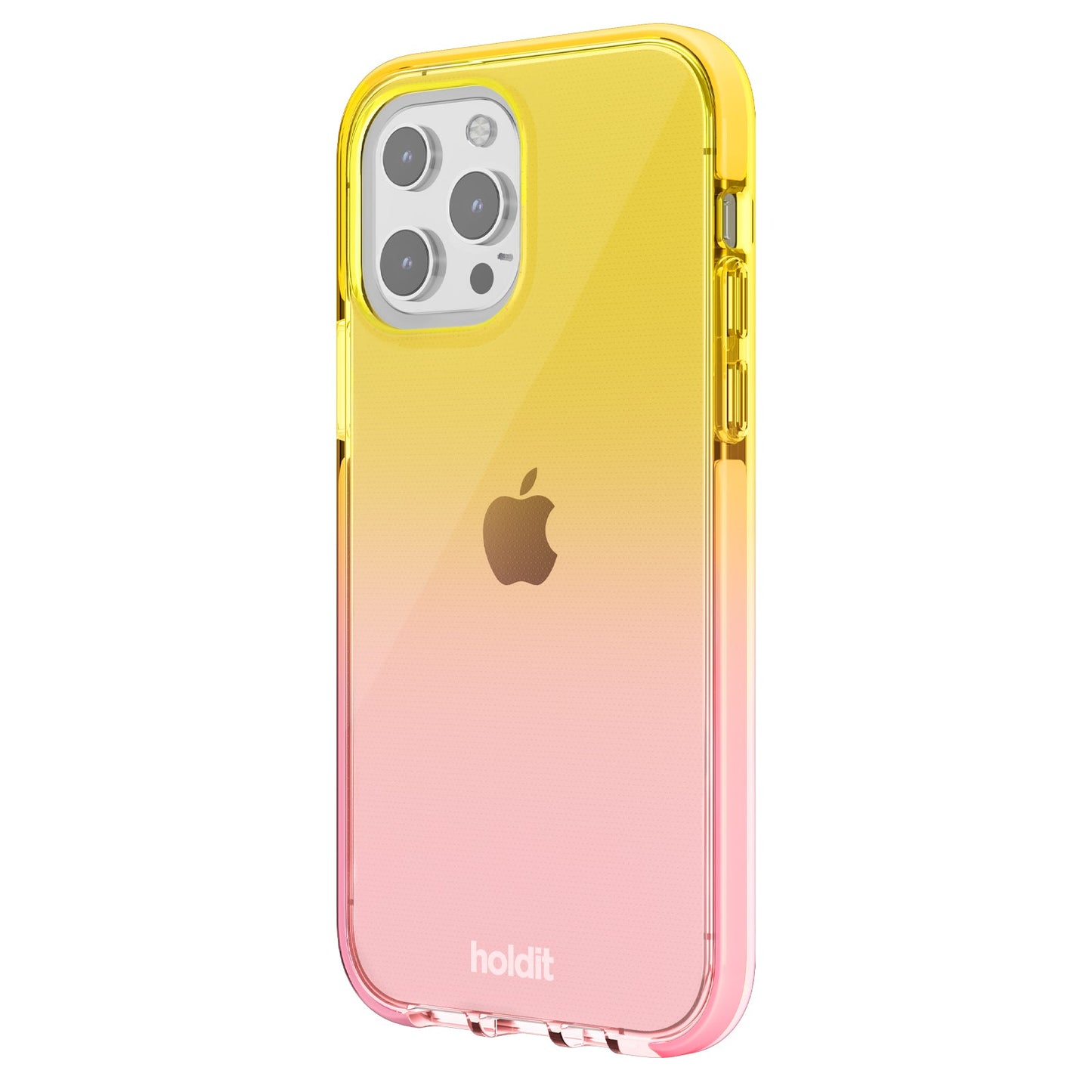 Holdit Seethru Case - iPhone 13 Pro MAX - Bright Pink / Orange Juice