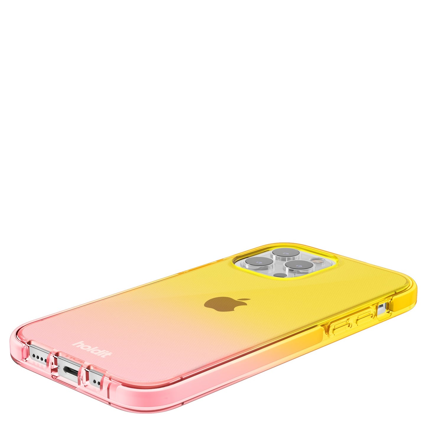 Holdit Seethru Case - iPhone 13 Pro MAX - Bright Pink / Orange Juice