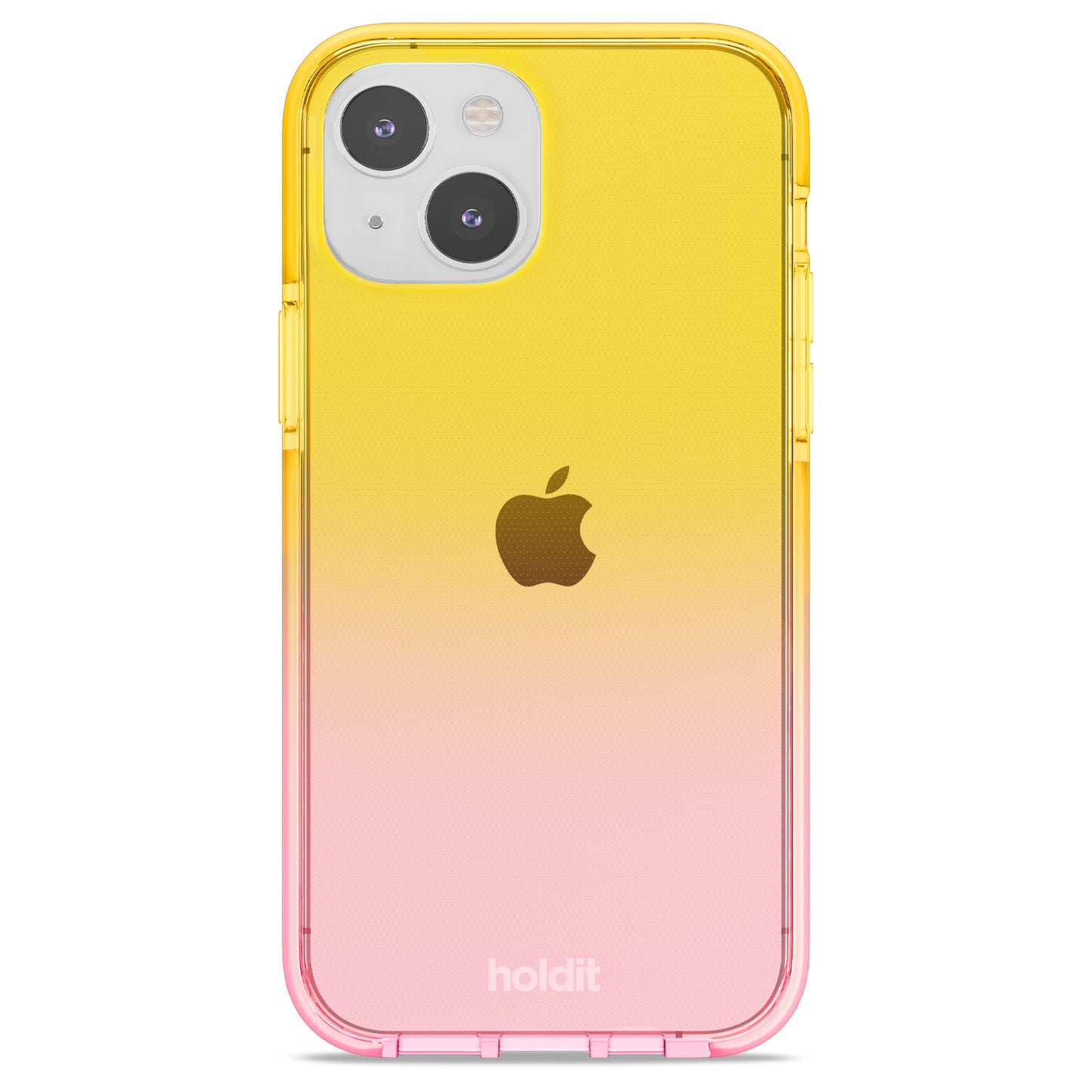 Seethru Case - iPhone 14/13 - Bright Pink / Orange Juice