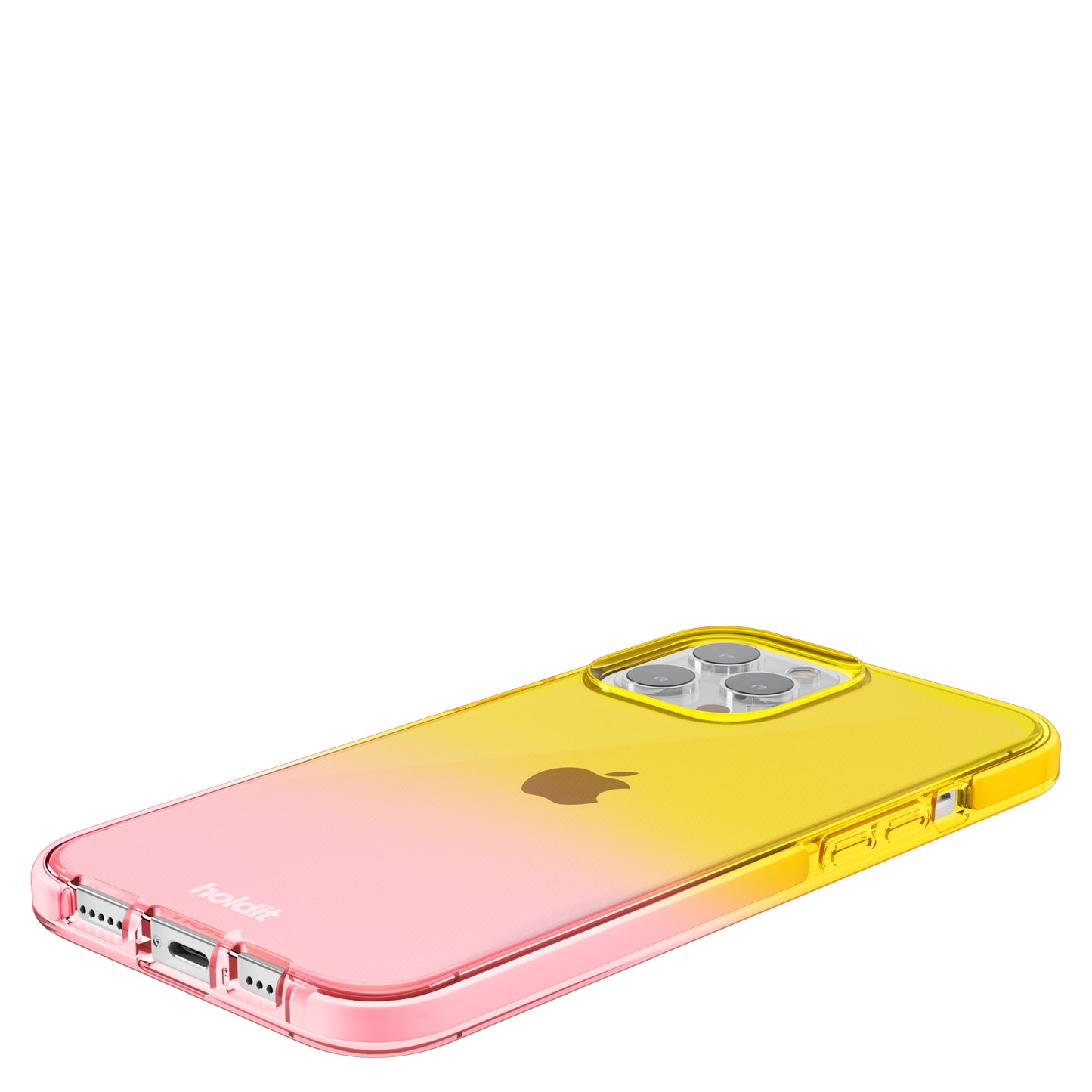 Seethru Case - iPhone 14 ProMAX - Bright Pink / Orange Juice