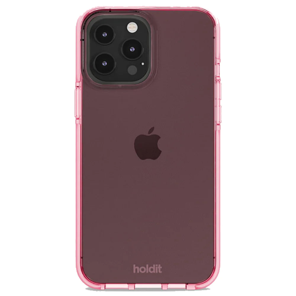 Holdit Seethru Case - iPhone 13 Pro MAX - bright pink