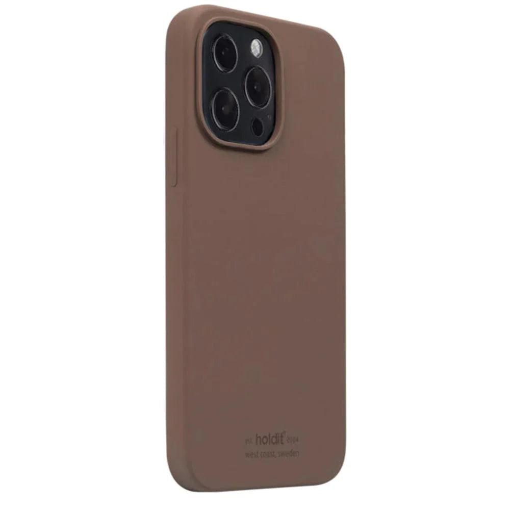 Holdit Silicone Case - iPhone 14 PRO - Dark brown