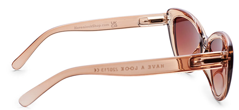 Have A Look - Sólgleraugu - Cat eye Champagne