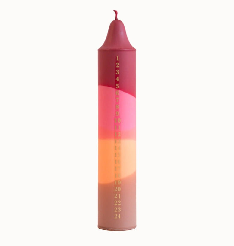 Nordtrice - Dagatalskerti Red/Pink/Orange/Brown
