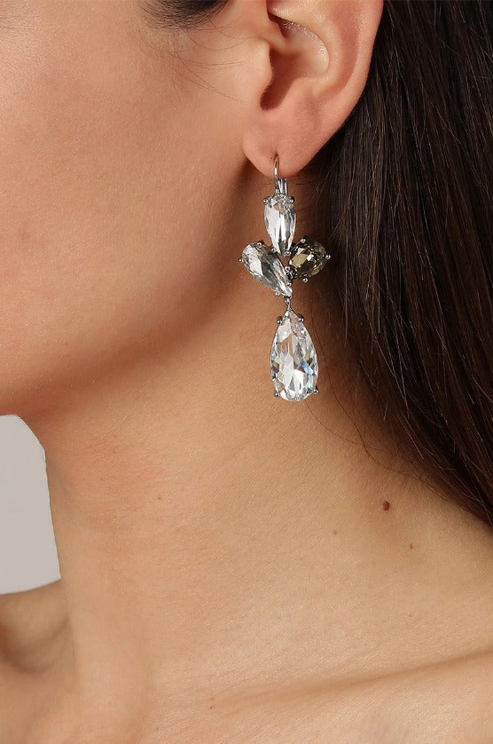 Dyrberg Kern Amy Eyrnalokkar Silver Grey