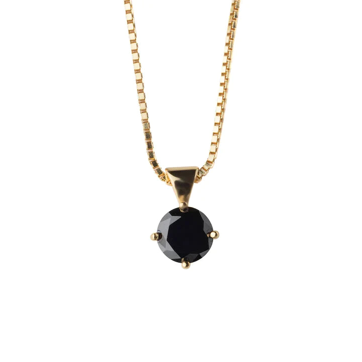 Vera Design - Stud hálsmen Gyllt Svart