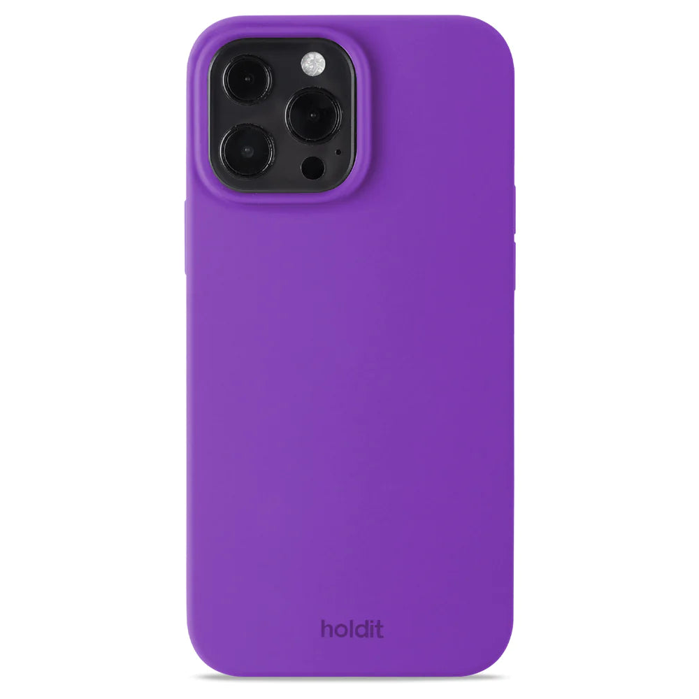 Holdit Silicone Case - iPhone 13 Pro MAX - Bright Purple