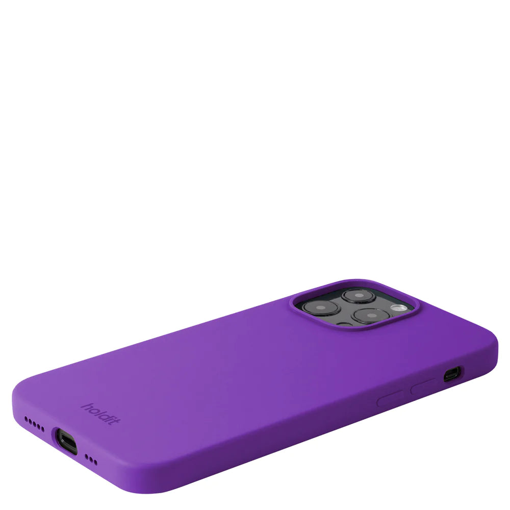 Holdit Silicone Case - iPhone 13 Pro MAX - Bright Purple