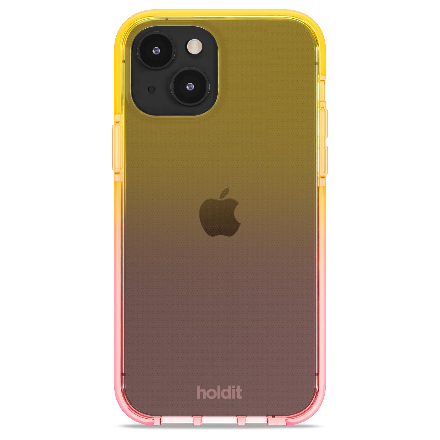 Seethru Case - iPhone 14/13 - Bright Pink / Orange Juice