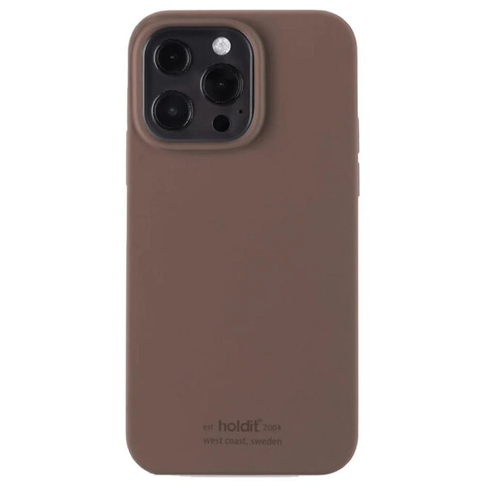 Holdit Silicone Case - iPhone 13 PRO  - Dark brown