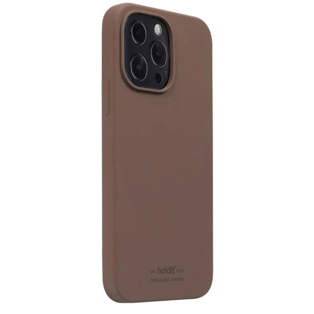Holdit Silicone Case - iPhone 13 Pro MAX - Dark brown