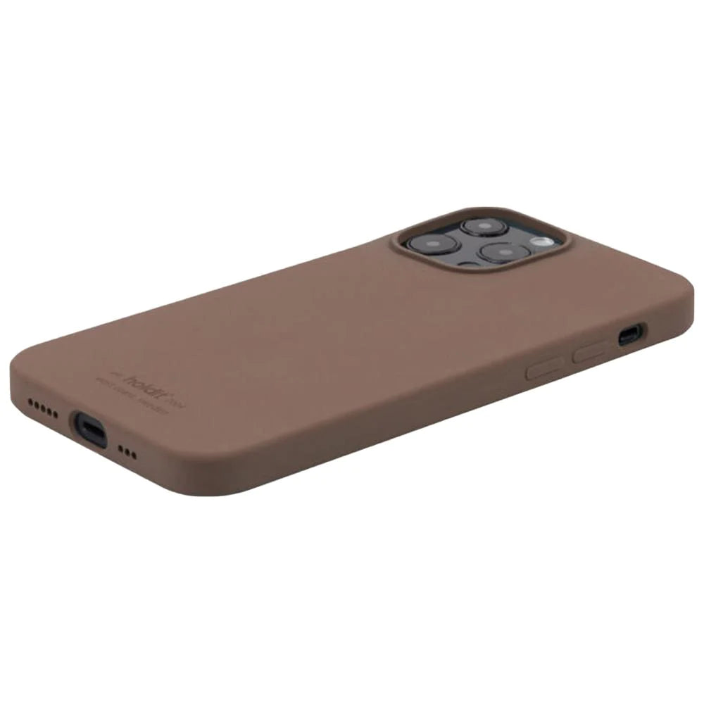 Holdit Silicone Case - iPhone 12/12 Pro - Dark brown