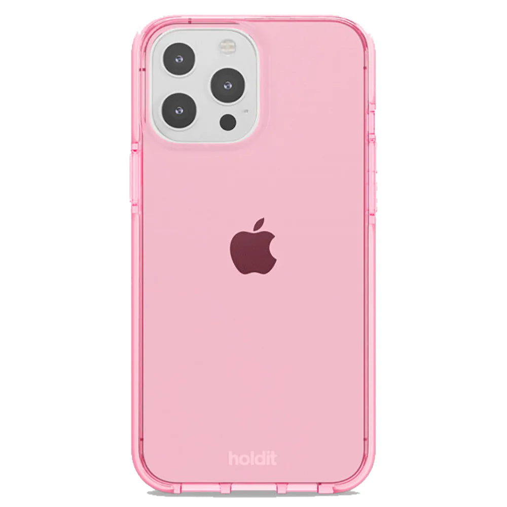 Holdit Seethru Case - iPhone 13 Pro MAX - bright pink
