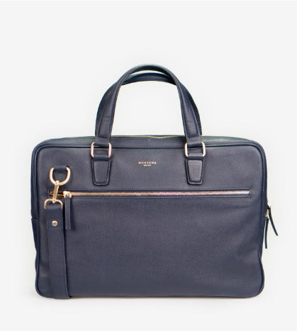 Montana - Saffiano Laptop Taska Navy