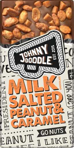 Johnny Doodle Súkkulaði - Milk Salted Peanut & Caramel