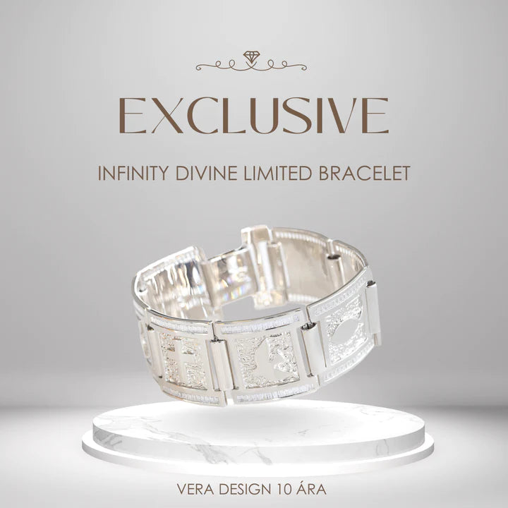 Vera Design - Infinity Divine Limited Silfur með glærum steinum
