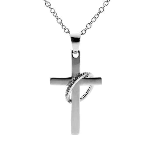 Vera Design - Eternity Divine Cross hálsmen Silfur